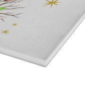 Funny Christmas Crow Raven F-CAW- F カッティングボード (角)