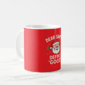 Funny Christmas “Dear Santa Define Good” – CuteMug コーヒーマグカップ (正面左)