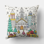 Funny Christmas Design cushion クッション (裏面)