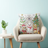Funny Christmas Design cushion クッション (椅子)