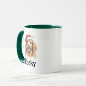 Funny Christmas Dog Mug Holiday Gift Pet Lover  マグカップ (正面左)