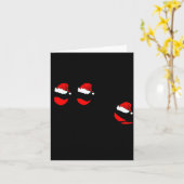 Funny Christmas Drink Drank Drunk Xmas Holiday  カード (黄色い花)