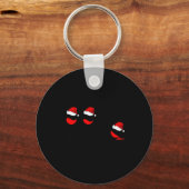 Funny Christmas Drink Drank Drunk Xmas Holiday  キーホルダー (正面)