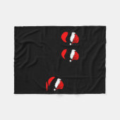 Funny Christmas Drink Drank Drunk Xmas Holiday  フリースブランケット (正面(横))