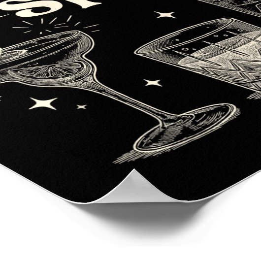 Funny Christmas Drinking Full Of Holiday Srit ポスター (角)