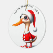 Funny Christmas Duck Ornament セラミックオーナメント (左)