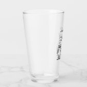 Funny Christmas Duck T-Shirt Cool Holiday Duck  タンブラーグラス (右)