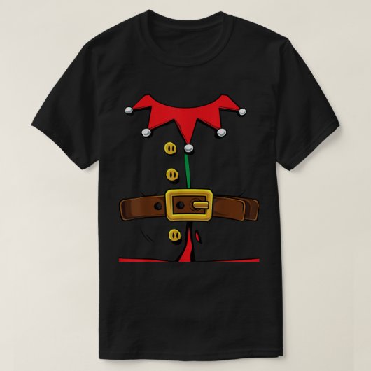 Funny Christmas Elf Costume Design Tシャツ (デザイン正面)