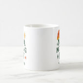 Funny Christmas Elf Morning Lazy Personalized コーヒーマグカップ (中央)