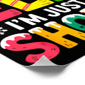 Funny Christmas Family Pajamas I'm Not An Elf I'm  ポスター (角)