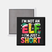 Funny Christmas Family Pajamas I'm Not An Elf I'm  マグネット (正面/裏面)