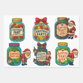 Funny Christmas Fart Jar 100% Festive Flatulence! ラッピングペーパーシート