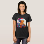 Funny Christmas Gamer Gingerbread Xmas Gaming Men  Tシャツ (正面フル)