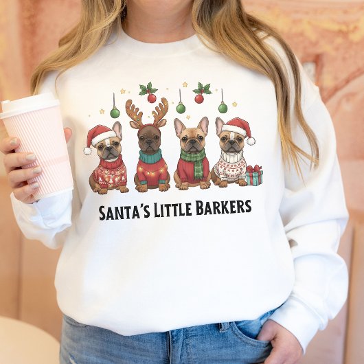 Funny Christmas Gift For French Bulldog Mama スウェットシャツ