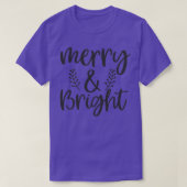 Funny Christmas Gift Merry And Bright  (2) Tシャツ (デザイン正面)