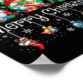 Funny Christmas Gnome Hanging With My Gnomies Fami ポスター (角)