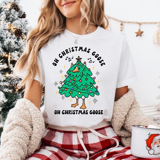 Funny Christmas Goose - Oh Christmas Goose Tシャツ