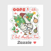 Funny Christmas Goose Sticker シール (シート)