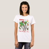 Funny Christmas Goose T-Shirt – Oops Tシャツ (正面フル)