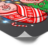 Funny Christmas Gs In Blankets Festive Food Pun  ポスター (角)