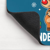 Funny Christmas Guess What Reindeer Butt Santa Hat マウスパッド (コーナー)
