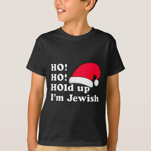 Funny Christmas Hat Design For Irreverent Jewish P Tシャツ (正面)