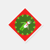 Funny Christmas Holiday Party スタンダードカクテルナプキン (角)