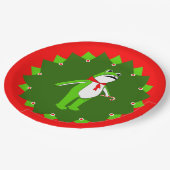 Funny Christmas Holiday Party ペーパープレート (アングル)