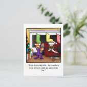 Funny Christmas Holiday Postcard ポストカード (スタンド正面)