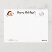 Funny Christmas Holiday Postcard ポストカード (裏面)