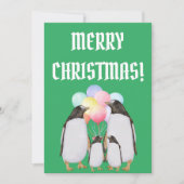 Funny christmas holidays サンキューカード (正面)