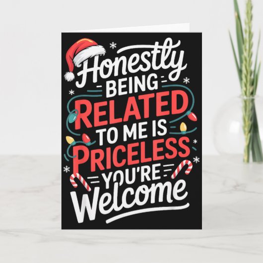 Funny Christmas Humor Pajama Xmas For Men Women Ki カード (正面)