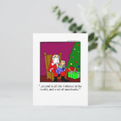 Funny Christmas Humor Postcard シーズンポストカード (スタンド正面)
