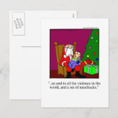 Funny Christmas Humor Postcard シーズンポストカード (正面/裏面)