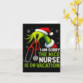 Funny Christmas I Am Sorry The Niche Nurse Medical カード (黄色い花)