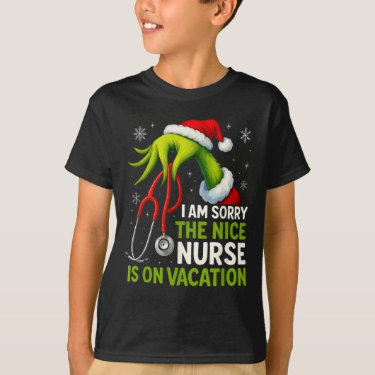 Funny Christmas I Am Sorry The Niche Nurse Medical Tシャツ (正面)