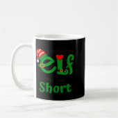 Funny Christmas I'm Not An Elf I'm Just Short Xmas コーヒーマグカップ (左)
