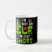 Funny Christmas Im Not An Elf Just Short Xmas Men コーヒーマグカップ (左)