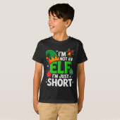 Funny Christmas Im Not An Elf Just Short Xmas Men Tシャツ (正面フル)