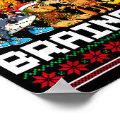 Funny Christmas Italian Brain Rot For Men Women Bo ポスター (角)