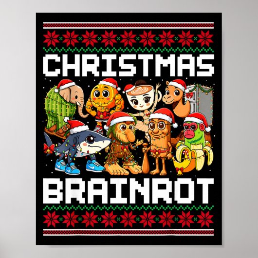 Funny Christmas Italian Brain Rot For Men Women Bo ポスター (正面)