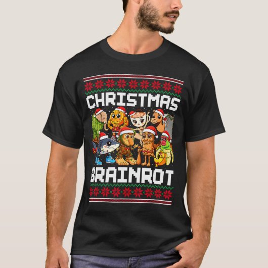 Funny Christmas Italian Brain Rot For Men Women Bo Tシャツ (正面)