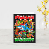 Funny Christmas Italian Brain Rot Italian Brainrot カード (黄色い花)