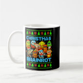 Funny Christmas Italian Brain Rot Italian Brainrot コーヒーマグカップ (左)