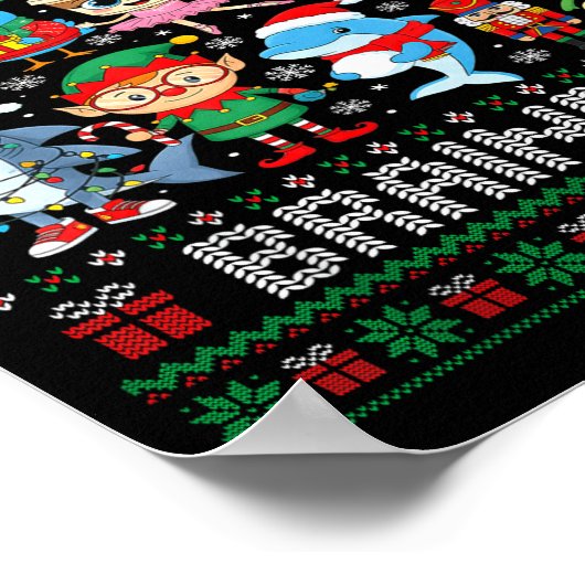 Funny Christmas Italian Brain Rot Italian Brainrot ポスター (角)