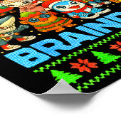 Funny Christmas Italian Brain Rot Italian Brainrot ポスター (角)