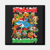 Funny Christmas Italian Brain Rot Italian Brainrot マグネット (正面)