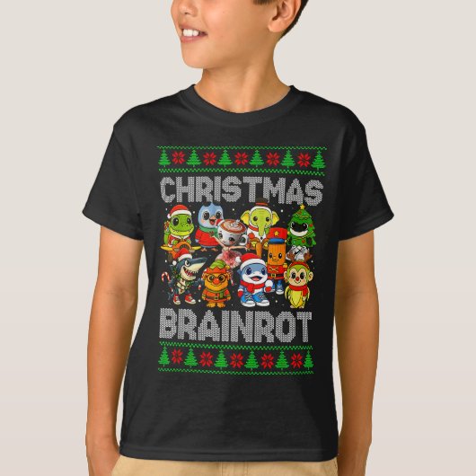 Funny Christmas Italian Brain Rot Italian Brainrot Tシャツ (正面)