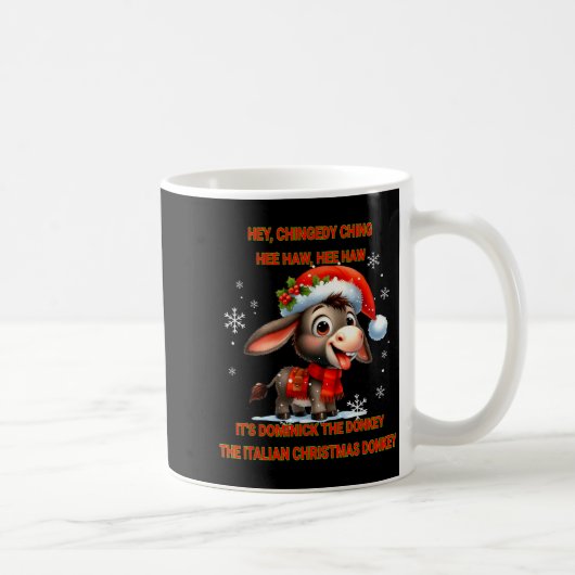 Funny Christmas Italian Christmas Dominick The コーヒーマグカップ (右)