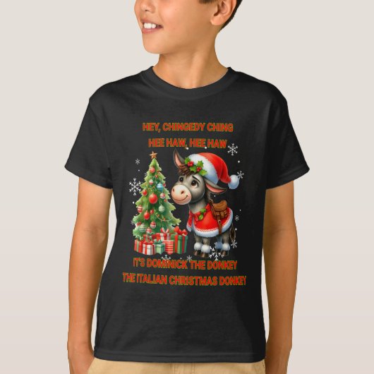 Funny Christmas Italian Christmas Dominick The  Tシャツ (正面)